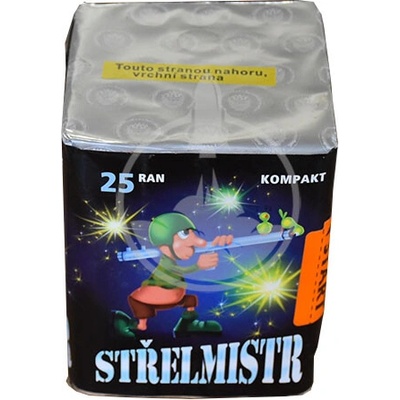 Pyrotechnika kompaktní ohňostroj Střelmistr 25 ran