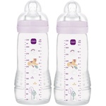 MAM Easy Active Baby Bottle детско шише 4m+ Purple 2x330ml