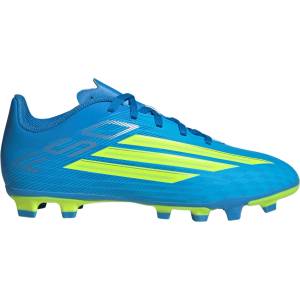 adidas Детски футболни бутонки Adidas F50 Club Childrens Firm Ground Football Boots - Blue/Yellow