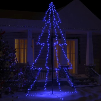 Image 1 of vidaXL Коледна елха конус, 360 LED, за закрито и открито, 143x250 см (328594)