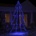 vidaXL Коледна елха конус, 360 LED, за закрито и открито, 143x250 см (328594)