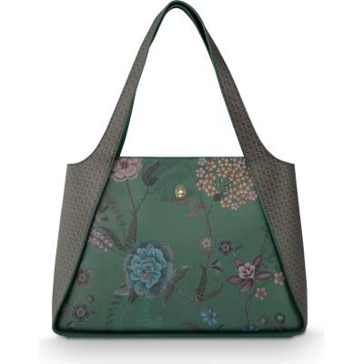 Pip Studio Filou Bodhi Flower velká kabelka přes rameno zelená