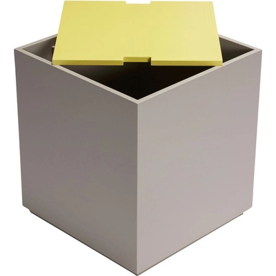 Hübsch Vault 40 x 45 x 40 cm šedá x žlutá – Zboží Dáma