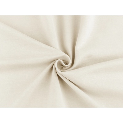 Teplákovina bavlněná počesaná jednobarevná, střední, 7 (051) (250 g/m²) Off White