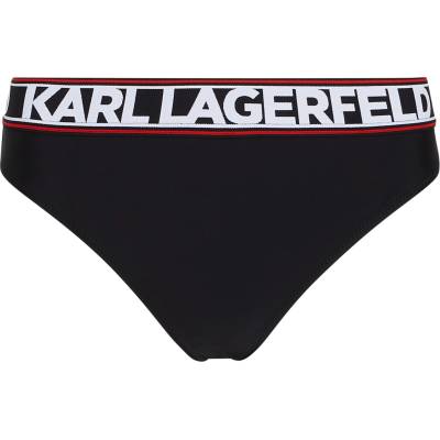 KARL LAGERFELD Долнище на бански тип бикини черно, размер XS