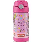 Thermos Термос бутилка FUNtainer с еднорог и сламка, 355 мл (12001N)