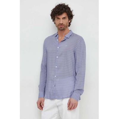 Armani Exchange pánska košeľa regular s klasickým golierom 3DZC48.ZNRNZ fialová