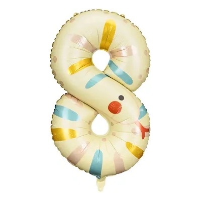 PartyDeco Балон от фолио - номер 8, змия