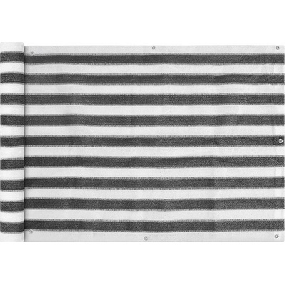 Greatstore Balkónová zástěna HDPE 75x400 cm antracitová a bílá