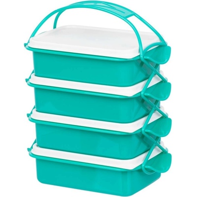 Obedár MagicHome CS336, 4 dielny, 4x 1000 ml, PP/PE, 24,3x14,6x29,5 cm