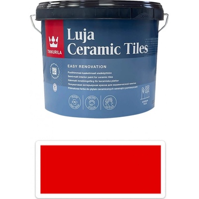 TIKKURILA Luja Ceramic Tiles 2,7 l Dopravná červená
