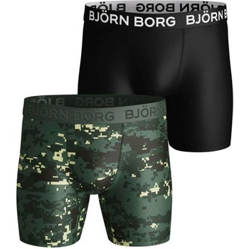 Björn Borg Мъжки боксерки Björn Borg Shorts Per BB Digital Woodland 2P - Зелен