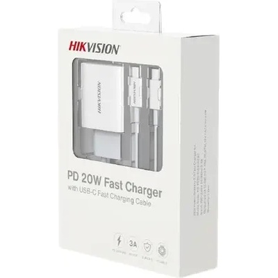 Hikvision Зарядно устройство, Hikvision Phone Charger KIT, 20W fast charger plus USB C to C fast charging cable (HS-FC20-E02)