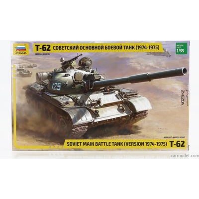 Zvezda Tank T-62 Soviet Main Battle Tank Military 1974 1:35
