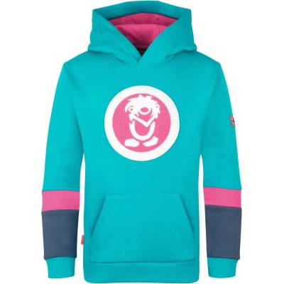 TROLLKIDS Детски суичър Trollkids Kid's Troll Sweater XT Hoodie - Dark Turquoise / Bright Berry / Mystic Blue - размер 164 (EU) (704-5513-0218)