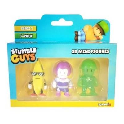 Aweco Stumble Guys: Мини 3D фигурка, Серия 1, комплект от 3 - множество