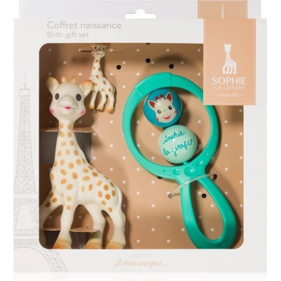 Vulli Sophie La Girafe hrkálka 1 ks + hračka v darčekovom 1 ks + kľúčenka