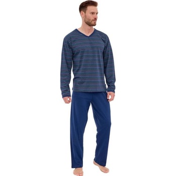 Cornette 139/42 pánské pyžamo dlouhé tm.modré