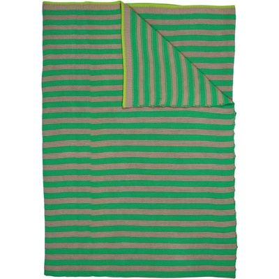 PIP Studio přehoz na postel Bonsoir Stripe zelená 130 x 170 cm