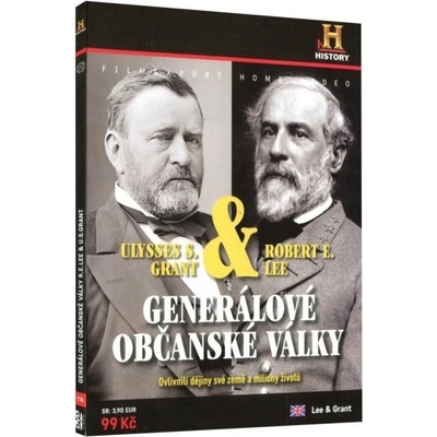 Generálové občanské války: R.E. Lee & U.S. Grant, digipack DVD