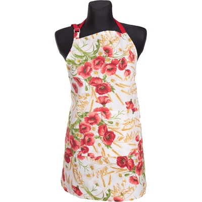 Tegatex Šitá zástěra dlouhá Květy vlčích máků