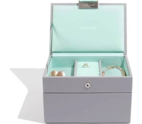 Stackers šperkovnice Grey Mint Mini tyrkysová 73664