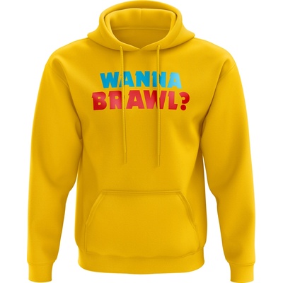Brawl Stars mikina Wanna Brawl? žlutá