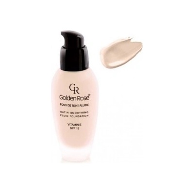 Golden rose Make-up SATIN smoothing SPF15 dlouhotrvající sklo-pumpa 24 34 ml