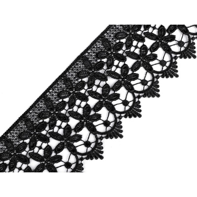 Prima-obchod Vzdušná krajka šíře 85 mm, barva 2 černá – Sleviste.cz