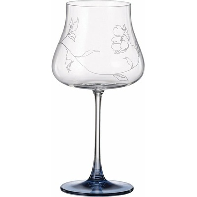 Crystal Bohemia BOHEMIA IDUNA BLUE POHÁR NA VÍNO 6 x 580 ml