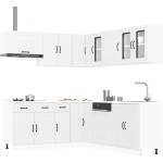 vidaXL Комплект кухненски шкафове от 11 части Kalmar, инженерно дърво (3314911)