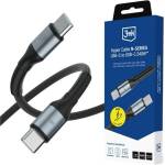 3mk Protection Hyper N-Series кабел за данни Type-C - Type-C, 100 см, ЧЕРЕН (GP-194105)