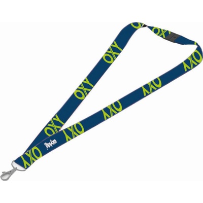 Šňůrka na krk s karabinkou OXY BLUE LINE Green 7-94718