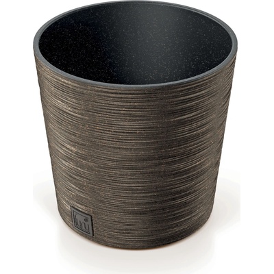 Prosperplast Květináč FURU ROUND LOW ECO WOOD 30 cm kávový