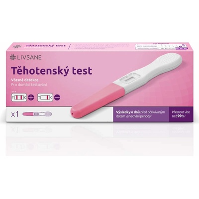 Livsane Test těhotenský včasná detekce 1 ks