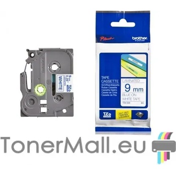 Image 1 of Brother Tape Blue on White Brother TZ-223