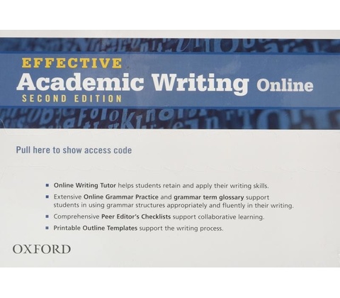 Effective Academic Writing Student Access Code Card (All levels), 2nd