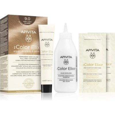 APIVITA My Color Elixir боя за коса без амоняк цвят 9.0 Very Light Blonde