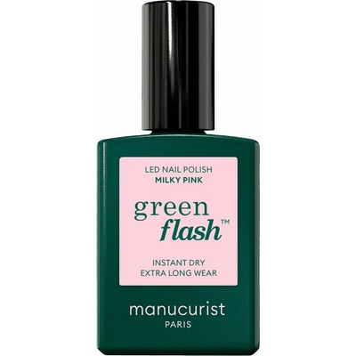 Manucurist Green Flash LED gel lak na nehty - Milky Pink (15 ml)