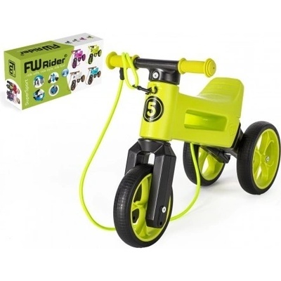 Teddies FUNNY WHEELS Rider SuperSport zelené 2v1+popruh 28/30 cm
