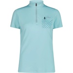 CMP Дамска фланелка с къс ръкав за колоездене CMP Women's Breast Pocket T-Shirt Free Bike Cycling jersey - Lagoon - размер 46 (EU) (156-2464-0917)