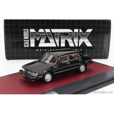 Matrix scale models Saab 900 Cd Turbo 1986 Black 1:43