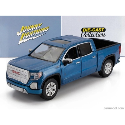 Johnny lightning GMC Sierra 1500 Denali Crew Cab Pick-up 2019 Blue Met 1:27