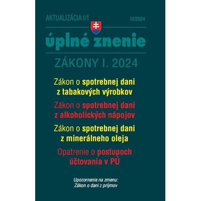 Aktualizácia I/1 / 2024 - daňové a účtovné zákony - Poradca s.r.o.