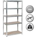  Метален стелаж Carmen CR-1020 - 180х90х45 см, до 275 кг на рафт - цинк