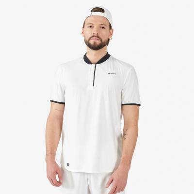 Artengo tenisové tričko Dry+ s krátkym rukávom biele
