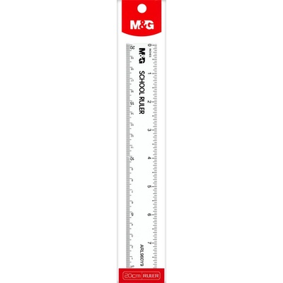 M&G pravítko 20 cm plastové transparentní 455974