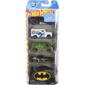 Mattel Hot Wheels: колички: Комплект 5 колички на Батман (JLN10)