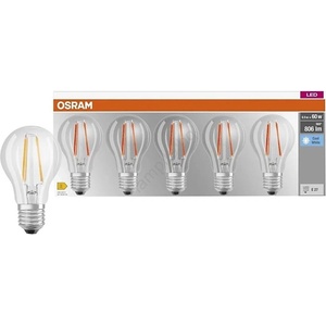 OSRAM Комплект от 5 бр. LED крушки Base Classic Filament A60 E27/7W/230V 4000K - Osram (P228116)