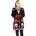 VIXXSIN дамски пуловер (жилетка) vixxsin - harlequin - black/red - ju-hrqnn-br
